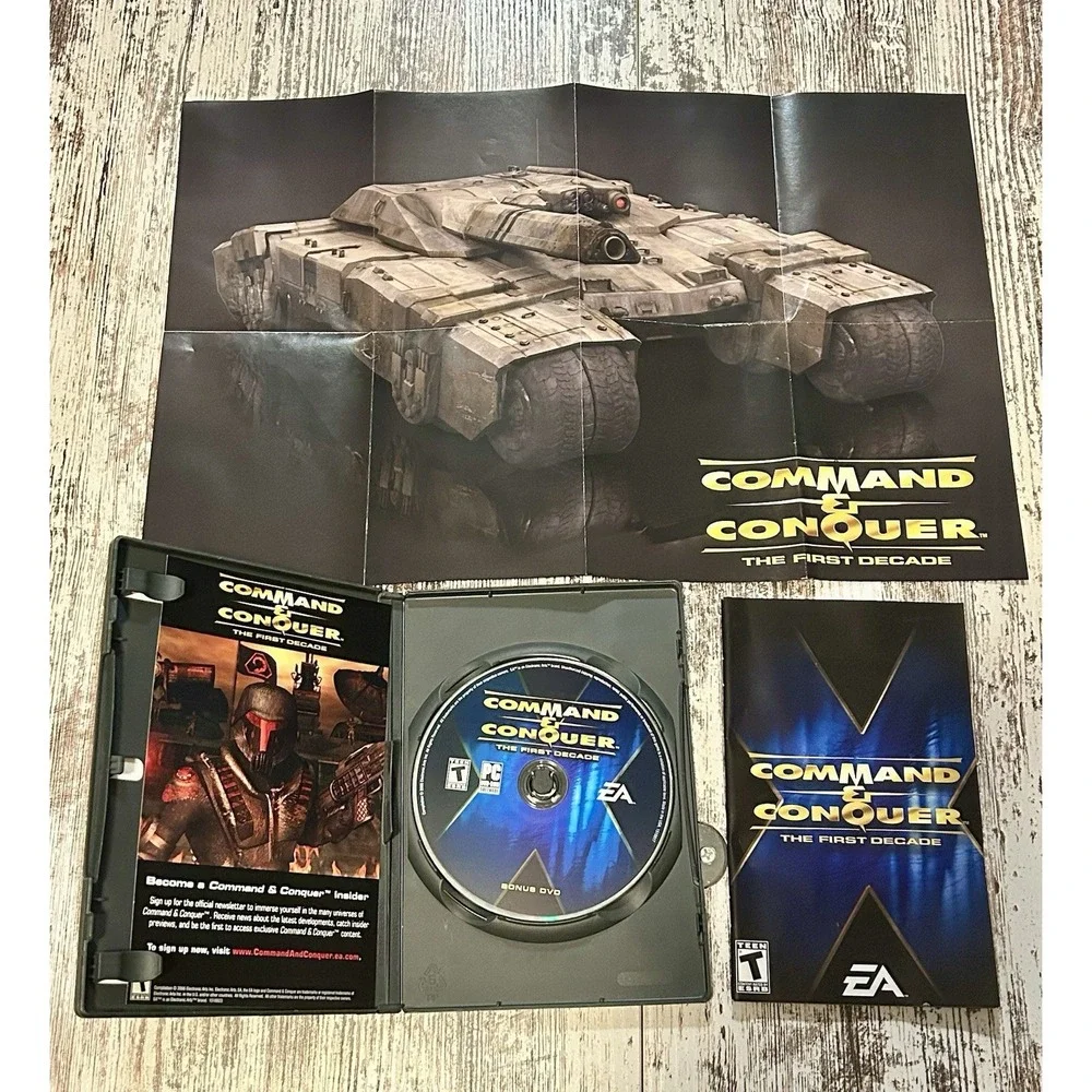 COMPLETE Command & Conquer: The First Decade (2006) & Red Alert 3 (2008) PC Game